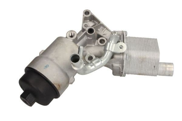 Olie radiator (met oliefilterbehuizing  met zegel) past: CHEVROLET AVEO, CRUZE, ORLANDO, TRAX  OPEL ADAM, ASTRA J, ASTRA J GTC, CASCADA, CORSA D, CORSA E, INSIGNIA A, MERIVA B 1.4/1.4LPG 12.09-