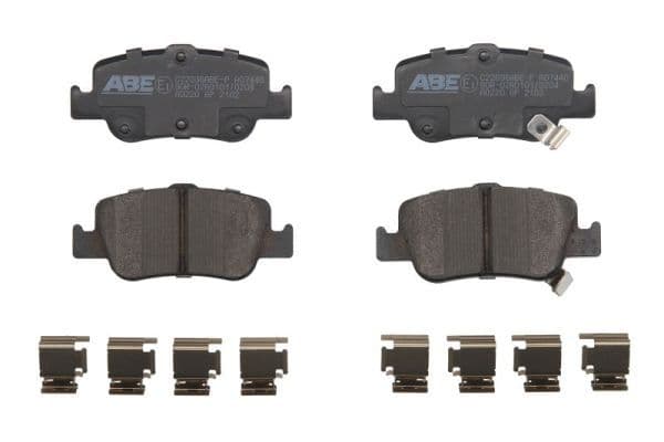 Remblokken set Achter , past: TOYOTA AURIS, BB I, COROLLA, PRIUS, PROBOX / SUCCEED, RACTIS, VERSO S, VIOS / SOLUNA VIOS, YARIS, YARIS / VIOS 1.0-2.2D 03.00-