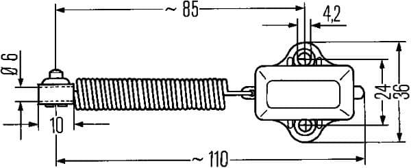 Lichtschakelaar brake past: CATERPILLAR M312, M315, M318, M320