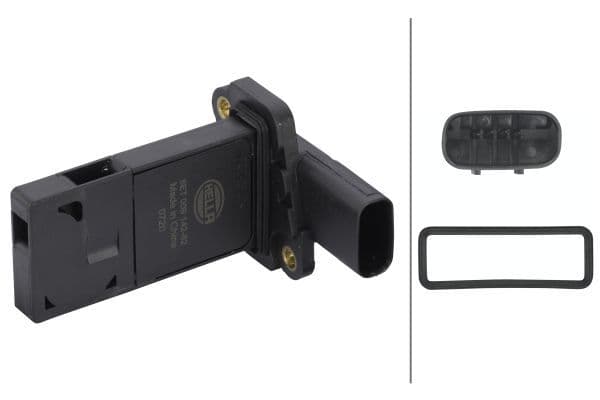Luchtstroommeter (4 pin, patroon) past: VOLVO C30, C70 II, S40 II, S80 II, V40, V50, V70 III  FORD C-MAX, C-MAX II, FOCUS C-MAX, FOCUS II, FOCUS III, GALAXY II, GALAXY MK II 1.0-2.2D 10.03-