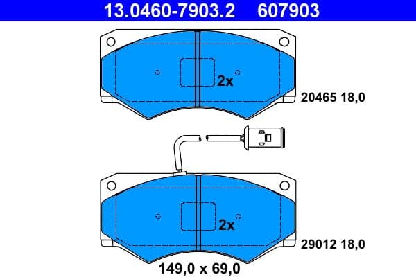 Brake Pad Set, disc brake