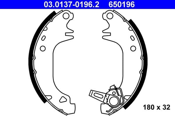 Brake shoe set
