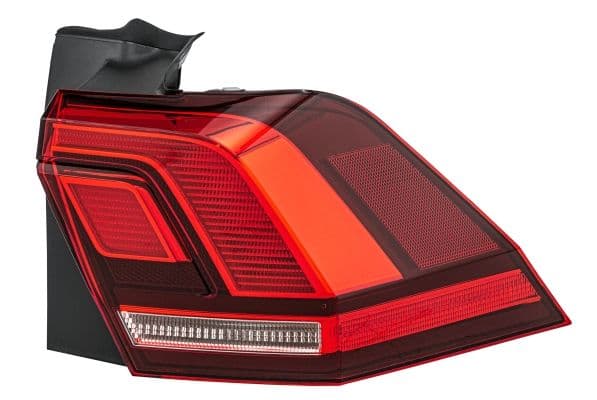 Achterlicht Rechts (bovenste deel/extern, LED/WY21W, kleur van het glas red) past: VW TIGUAN II 01.16-12.19