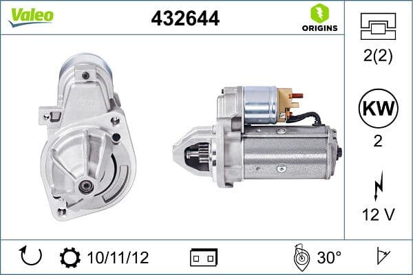 Starter (12V, 2kW, (en) new with a deposit) past: MERCEDES 124 (A124), 124 (W124), C (CL203), C T-MODEL (S202), C T-MODEL (S203), C T-MODEL (S204), C (W202), C (W203), CLC (CL203) 2.0D-3.7 09.85-