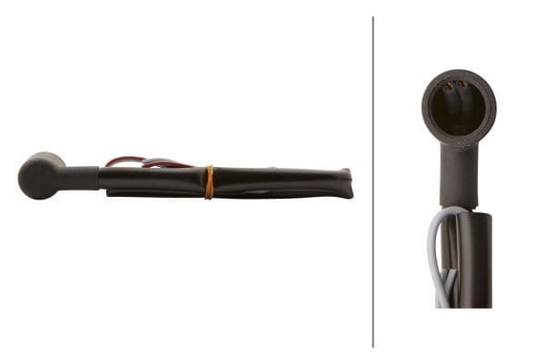 Draadboom voor achterlichten (500mm, 2 pin) past: DAF  ISUZU  MAN  NEOPLAN  SOLARIS  VAN HOOL  VDL  VOLVO