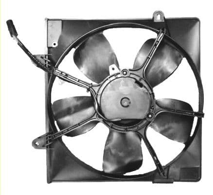 Radiatorventilator (met huisvesting) past: KIA CARNIVAL I, CARNIVAL II 2.5/2.9D 08.99-06.06