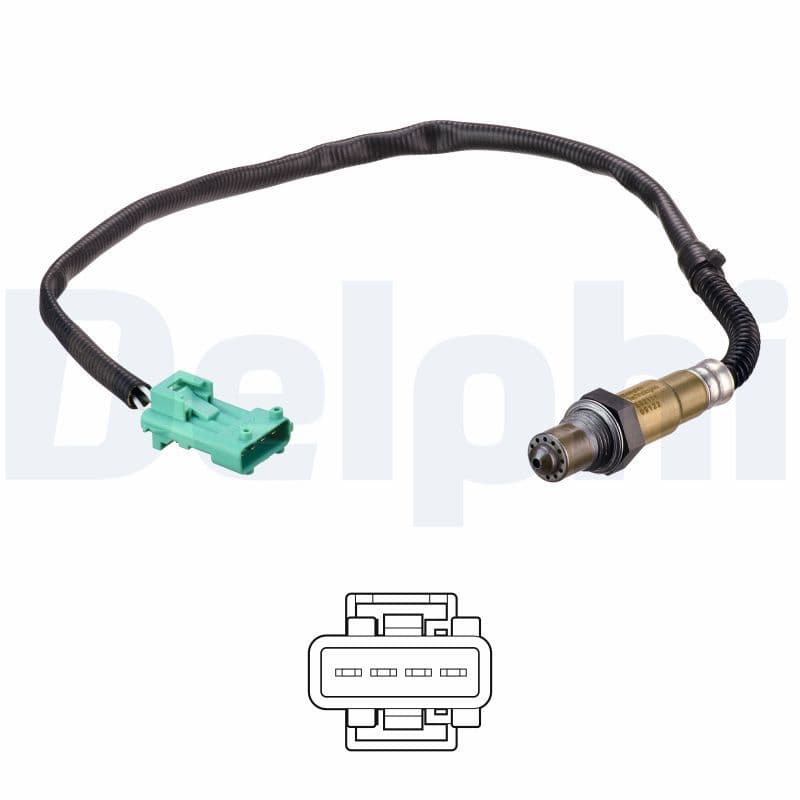 Lambda sonde (aantal draden 4, 405mm) past: CITROEN BERLINGO, BERLINGO MULTISPACE, C5 I, XANTIA, XSARA PICASSO  PEUGEOT 206, 306, 307, 607, PARTNER, PARTNER ORIGIN 1.1-3.0 04.93-