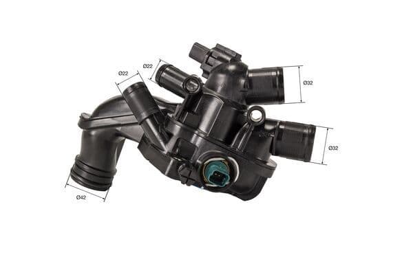 Thermostaat koelsysteem (105°C, in huisvesting) past: CITROEN BERLINGO, BERLINGO MULTISPACE, C3 II, C3 PICASSO, C4, C4 GRAND PICASSO I, C4 GRAND PICASSO II, C4 I, C4 II, C4 PICASSO I 1.2-1.6LPG 02.07-