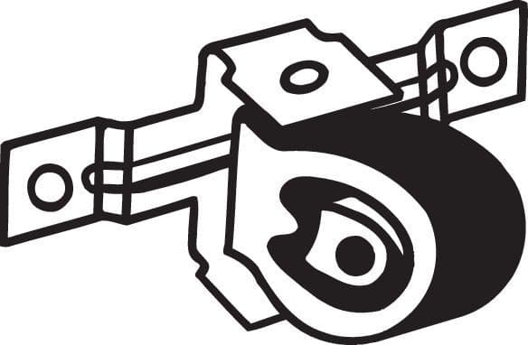 Uitlaatsysteem hanger past: AUDI A3  SEAT AROSA, CORDOBA, IBIZA III, LEON  SKODA FABIA I, FABIA II, OCTAVIA I  VW BORA, BORA I, GOLF IV, LUPO I, POLO, POLO III, POLO IV 1.0-2.0 07.95-03.10