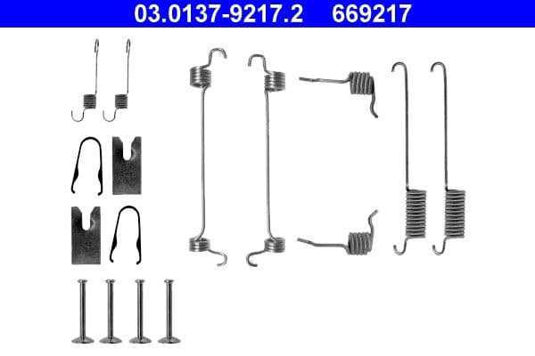 Accessory Kit, brake shoes