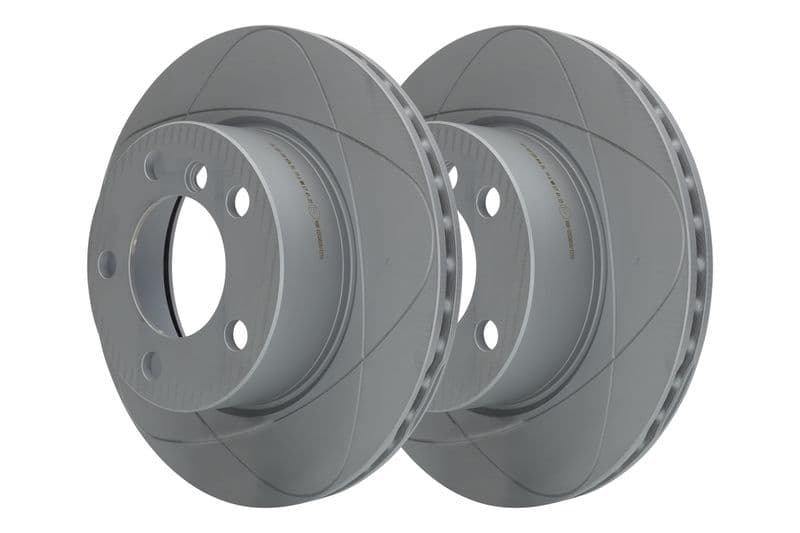 Brake disc, 1pcs, ATE PowerDisc, Geventileerd, Cut, Voor   Links/Rechts, buitendiameter 284 mm, dikte 22 mm, past: BMW 1 (E81), 1 (E87), 1 (F20), 1 (F21), 2 (F22, F87) 1.5-2.0D 06.04-06.21