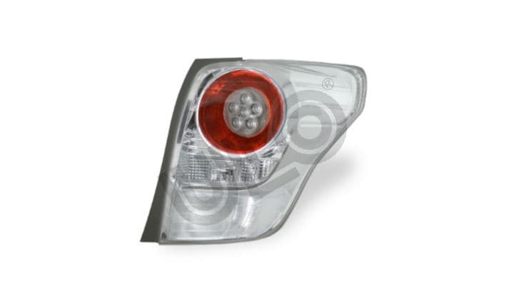 Achterlicht Rechts (LED, kleur indicator geel/transparant, kleur van het glas red) past: TOYOTA VERSO 04.09-10.12