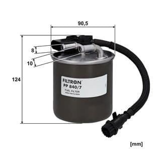 Brandstoffilter past: MERCEDES SPRINTER 3,5-T (B907), SPRINTER 3,5-T (B907, B910), SPRINTER 3-T (B907), SPRINTER 3-T (B910), SPRINTER 3-T (B910, B907), SPRINTER 4-T (B907) 2.2D 02.18-12.21