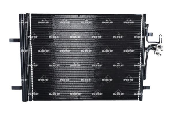 A/C condensator (met droger) past: VOLVO S60 II, S80 II, V40, V60 I, V70 III, XC70 II  LAND ROVER DISCOVERY SPORT, FREELANDER 2, RANGE ROVER EVOQUE 1.5-3.2 03.06-