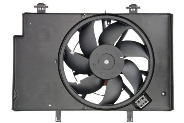Radiatorventilator (met huisvesting) past: FORD B-MAX, ECOSPORT, FIESTA, FIESTA V, FIESTA VI 1.25-1.6D 04.07-