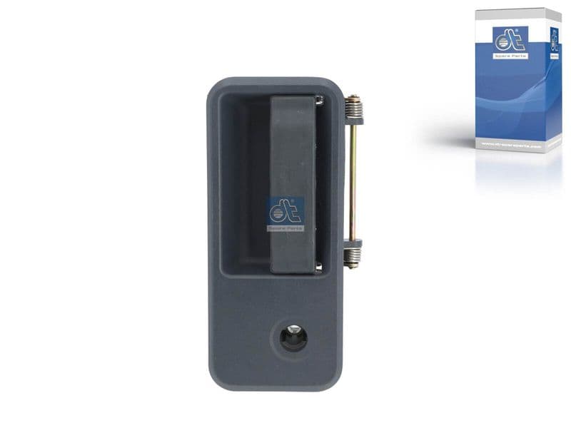 Door handle Rechts (met de sleutel, extern, met slotgat, zwart) past: VOLVO FH, FH12, FH16, FH16 II, FM10, FM12, FM7, FM9, NH12 12.1D-9.6D 08.93-