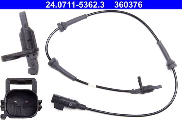 ABS-sensor Achter Links/Rechts past: LAND ROVER RANGE ROVER EVOQUE 2.0/2.0D/2.2D 06.11-12.19