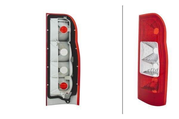 Achterlicht Links (P21W/W5W, anti-fog licht, achteruitrijlicht) past: FORD TRANSIT / TOURNEO CONNECT I, TRANSIT V FL Van 04.06-09.13