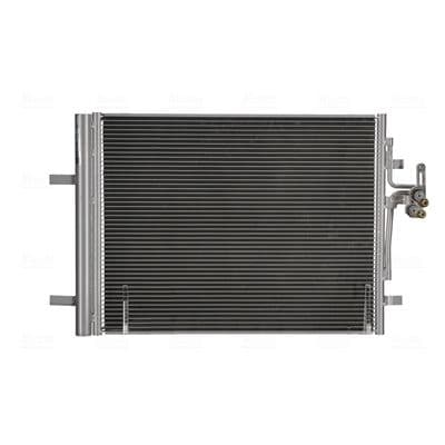 A/C condensator (met droger, (EN) additional fitting elements) past: VOLVO S60 II, S80 II, V40, V60 I, V70 III, XC70 II  LAND ROVER DISCOVERY SPORT, FREELANDER 2, RANGE ROVER EVOQUE 1.5-3.2 03.06-