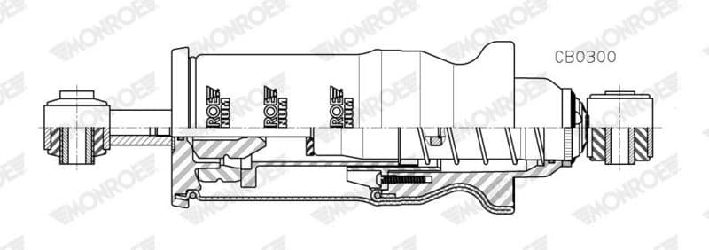 Schokdemper bestuurderscabine Voor Links/Rechts past: MAN TGA, TGL I, TGM I, TGS I, TGX I 06.99-