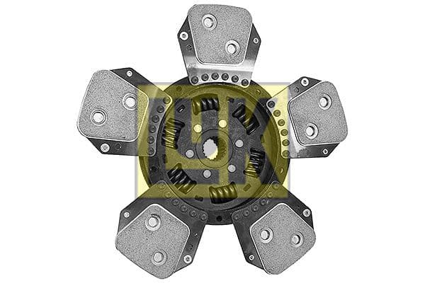 Koppelingsplaat/plaat (327mm  aantal peddels: 5) past: MASSEY FERGUSON