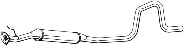 Middendemper uitlaatsysteem past: LAND ROVER FREELANDER I 1.8 02.98-10.06