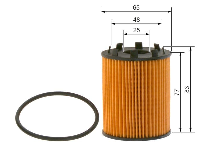 Oliefilter (met zegel) past: ABARTH 124 SPIDER, 500 / 595 / 695, 500C / 595C / 695C, GRANDE PUNTO, PUNTO, PUNTO EVO  ALFA ROMEO GIULIETTA, MITO  CITROEN NEMO  FIAT 124 SPIDER, 500 1.2-2.0D 09.01-