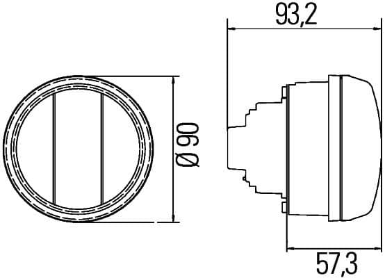 Dagrijlichten Links/Rechts 24V LED/P21W HELLA (1 pcs, lichtfuncties: dagrijlichten, positielichten) past: MERCEDES UNIMOG 03.00-