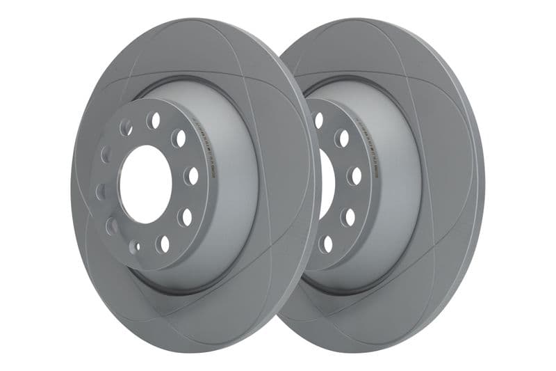 Brake disc, 1pcs, ATE PowerDisc, vol, Cut, Achter   Links/Rechts, buitendiameter 302 mm, dikte 12 mm, past: AUDI A6 C6 2.0-4.2 05.04-08.11