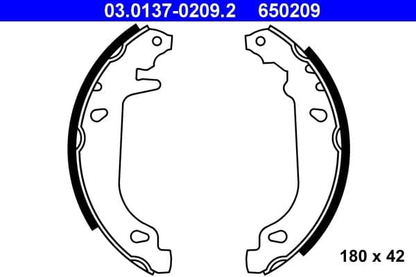 Brake shoe set