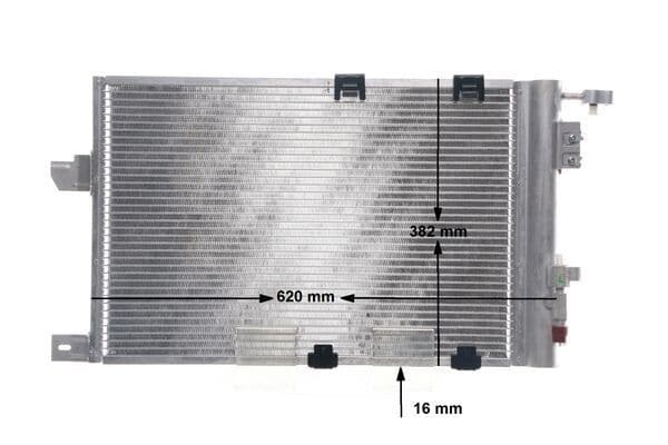 A/C condensator past: OPEL ASTRA F, ASTRA F CLASSIC, ASTRA G, ASTRA G CLASSIC, ZAFIRA A 1.2-2.2 01.96-12.09