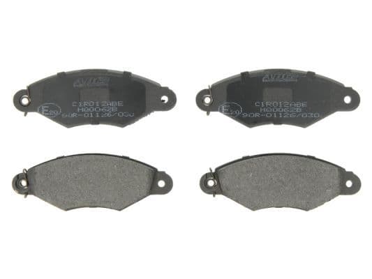 Remblokken set Voor , past: CITROEN XSARA  NISSAN KUBISTAR  PEUGEOT 106 II, 206, 306, J5  RENAULT KANGOO, KANGOO EXPRESS, THALIA I 1.0-Electric 09.90-