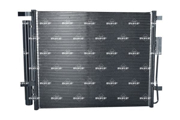 A/C condensator (met droger) past: HYUNDAI GRAND SANTA FÉ, SANTA FÉ III 2.0D/2.2D 09.12-12.18