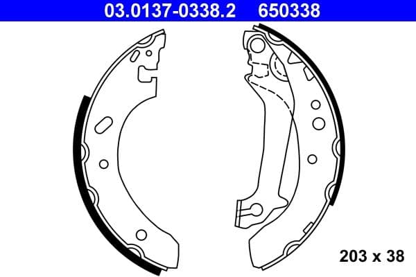 Brake shoe set