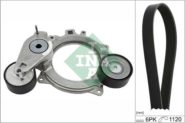 V-snaren set (met rollen) past: AUDI A3, A4 ALLROAD B9, A4 B9, A5, A6 ALLROAD C8, A6 C8, A7, Q5 1.9D/2.0D/2.0DH 08.00-