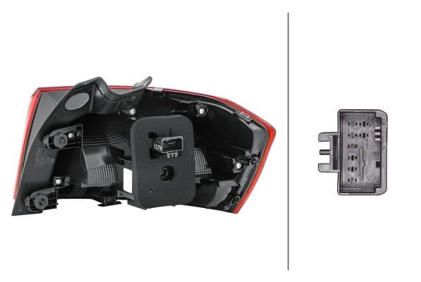 Achterlicht Links (extern, LED, kleur indicator red, kleur van het glas red) past: VW PASSAT B8 Stationwagon 08.14-01.19