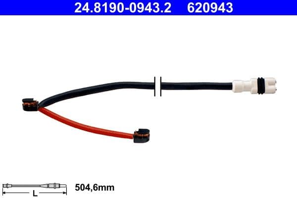 Warning Contact, brake pad wear