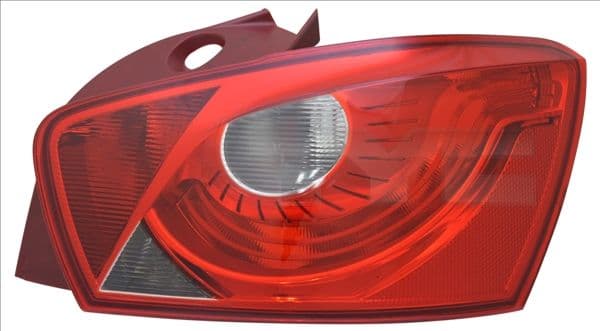 Achterlicht Rechts (P21/5W/P21W, kleur indicator wit, kleur van het glas red) past: SEAT IBIZA IV 6J Hatchback 5D 03.08-03.12