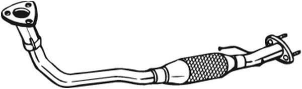 Uitlaatpijp Voor (flexibel) past: FIAT DOBLO 1.9D 10.01-