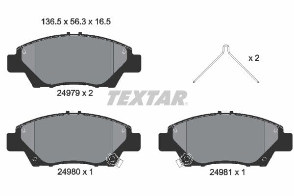 Remblokken set Voor , past: HONDA CR-Z, INSIGHT, JAZZ, JAZZ III, JAZZ IV, JAZZ V 1.2-1.5H 07.08-