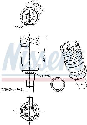 Drukschakelaar voor airconditioning past: VOLVO FL, FLC, FM10, FM12, FM7, FM9 D10A320-D9B300 09.96-