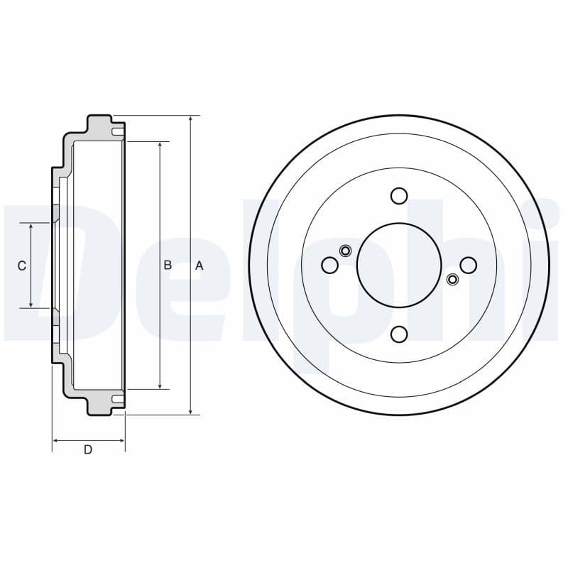 Brake drum Achter past: SUZUKI IGNIS III, SWIFT V 1.0-1.2H 02.16-