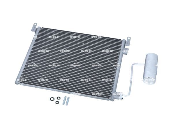 A/C condensator (met droger) past: CADILLAC BLS  OPEL SIGNUM, VECTRA C, VECTRA C GTS  SAAB 9-3 1.9D/2.8/3.0D 02.03-