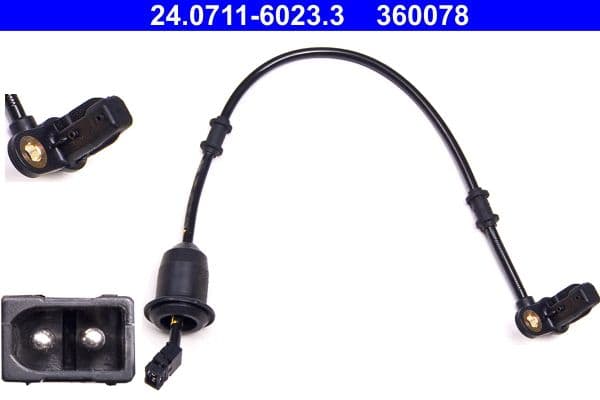 ABS-sensor Achter Links past: MERCEDES SLK (R170) 2.0/2.3/3.2 09.96-04.04