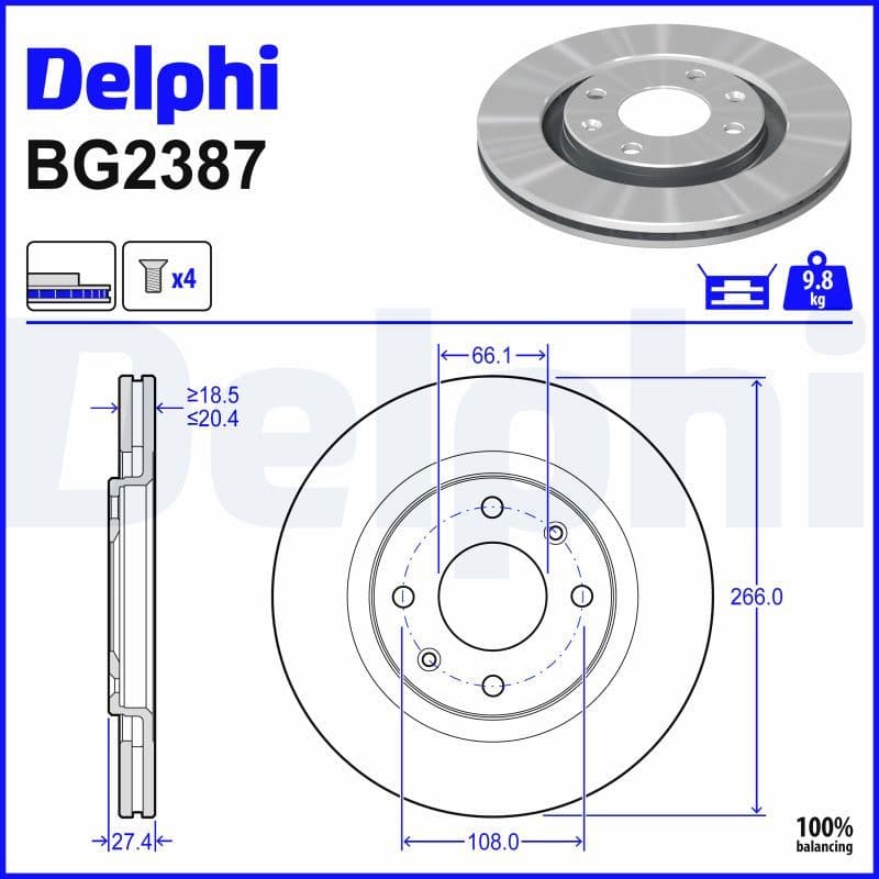 Remschijf set (2 stuks) Voor Links/Rechts past: CITROEN BERLINGO, BX, C3 II, XANTIA, XSARA, XSARA PICASSO, ZX  PEUGEOT 206, 305 II, 306, 405 I, 405 II, PARTNER 1.1-Electric 10.82-09.16
