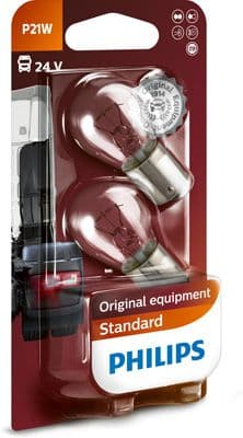 Gloeilamp (blisterverpakking 2pcs) P21W 24V 21W BA15S basislamp