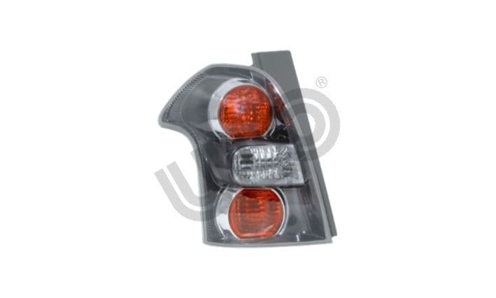 Achterlicht Links (kleur indicator geel/transparant, kleur van het glas red, zwart frame) past: TOYOTA COROLLA VERSO ZER, ZZE 04.04-03.09