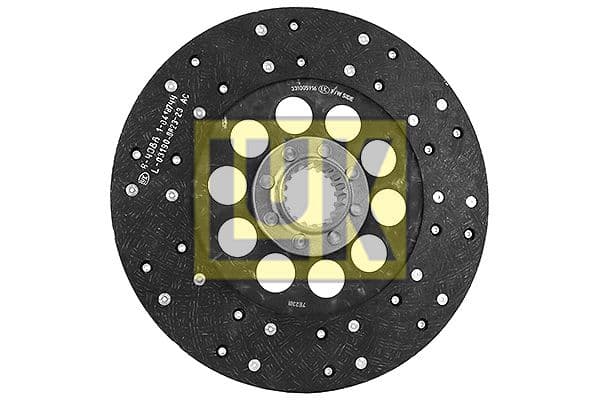 Koppelingsplaat/plaat biologisch (310mm volledig profiel) past: RENAULT 103-52 TA, 103-52 TE, 103-52 TS, 103-52 TX, 103-54 TA, 103-54 TE, 103-54 TS, 103-54 TX, 751, 751-4, 752, 752-4, 781, 781-4