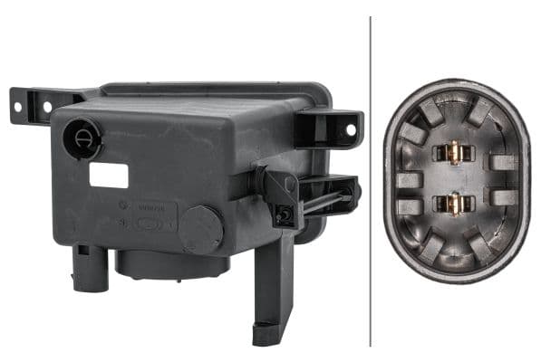 Mistlamp Voor Links (H3) past: OPEL COMBO C, CORSA C 09.00-10.10