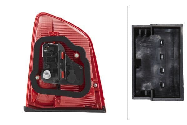 Achterlicht Links (binnen, H21W/P21W/W16W, kleur van het glas red/wit, anti-fog licht, achteruitrijlicht) past: VW TOURAN I 05.10-05.15